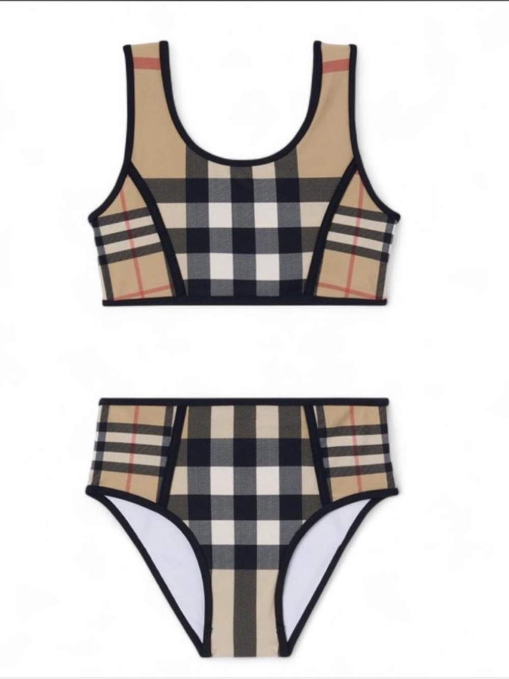 Girls Burberry 2 Piece Swimsuit